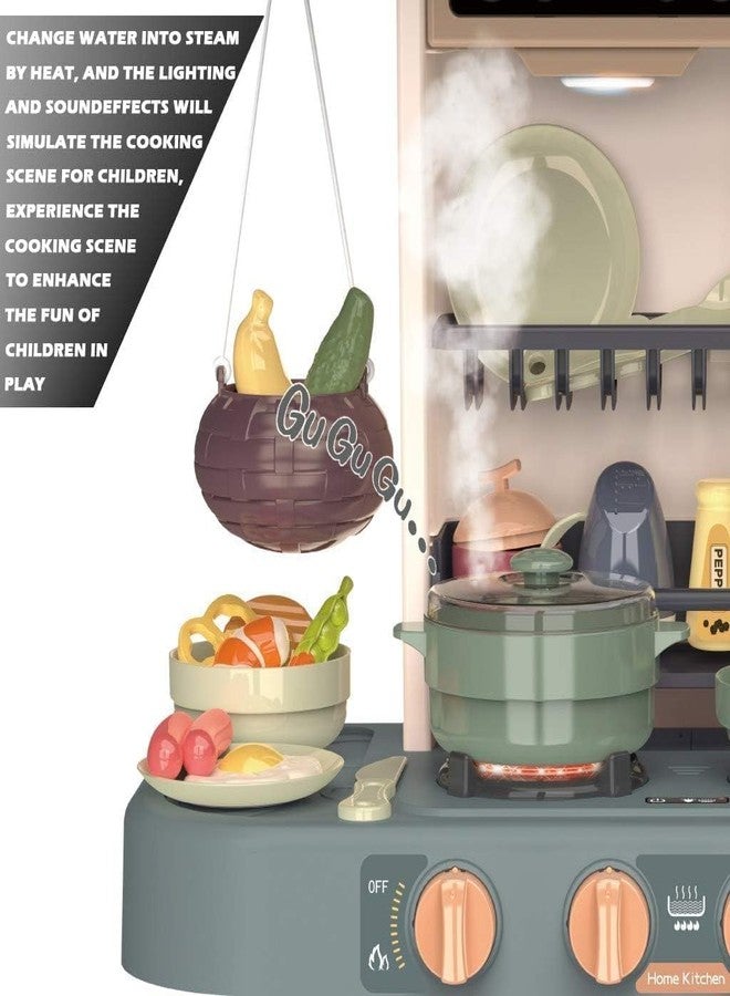 GIPTOC Little Chef Kids Kitchen Play Set - Realistic Cooking Toys with Mini Utensils, Food & Dessert Items - Pretend Play Kitchen Set for Boys & Girls - Image 3